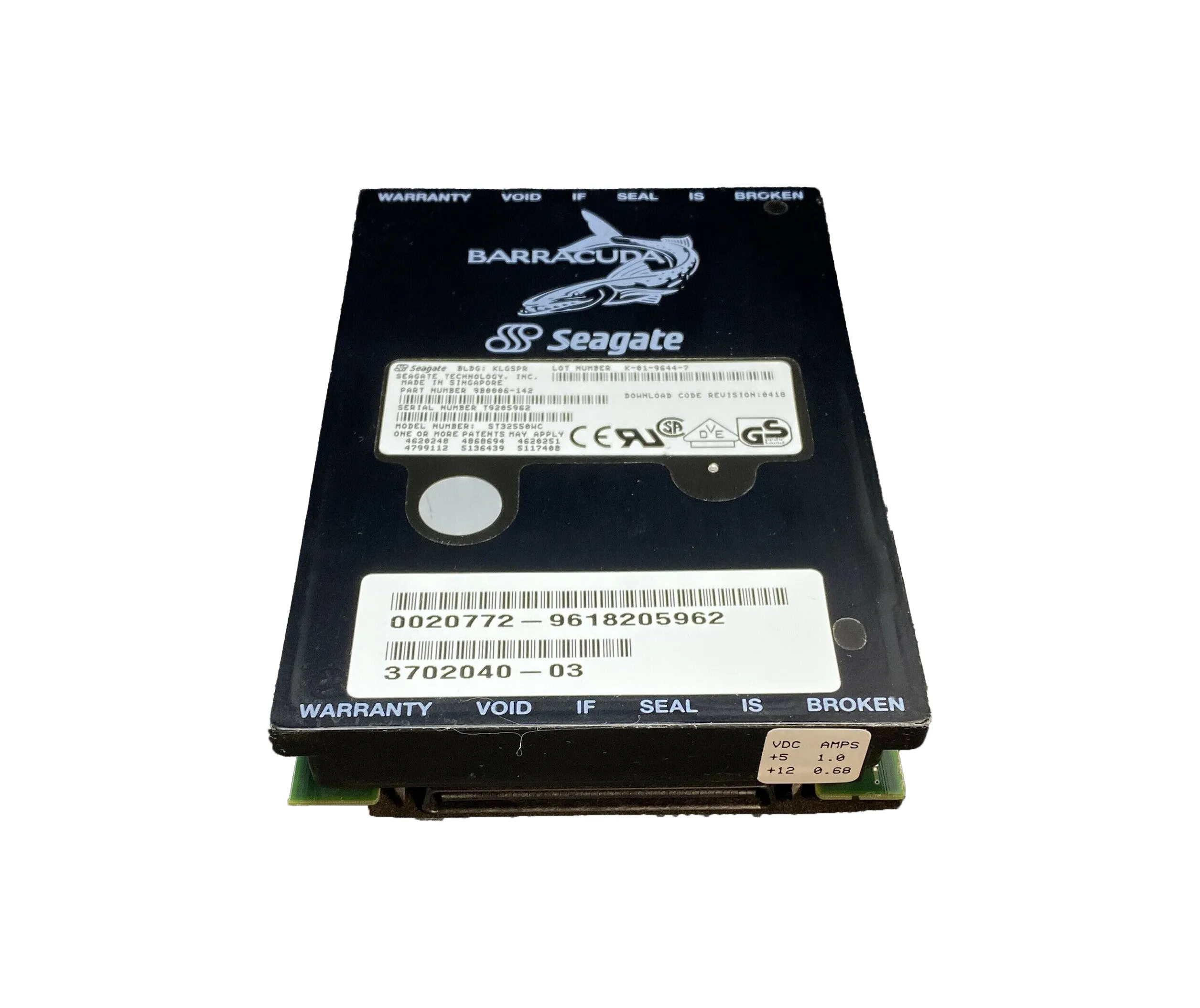 3702040-01 - Sun 2GB 7200RPM Fast Wide SCSI 3.5-inch Hard Drive