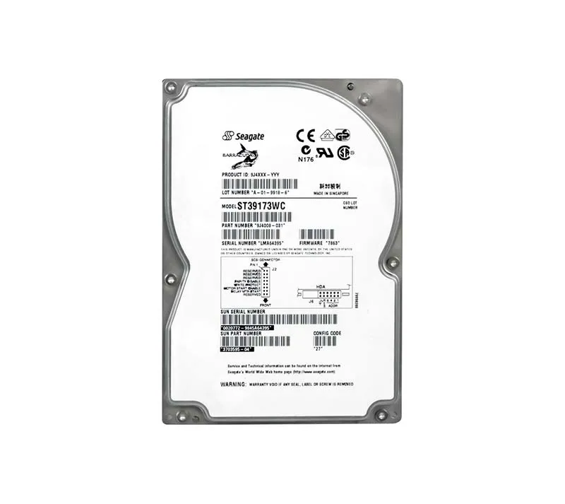 3703595-02 - Sun 9GB 7200RPM Ultra Wide SCSI 3.5-inch Hard Drive