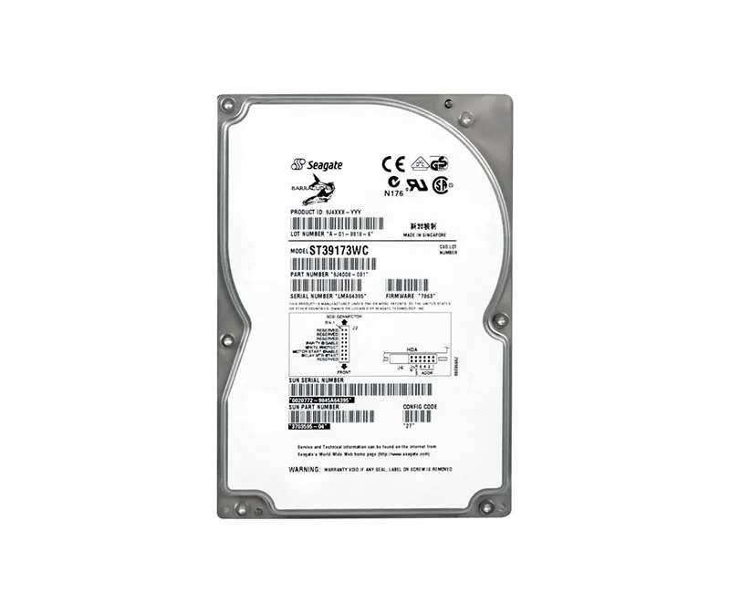 3703595-04 - Sun 9.1GB 7200RPM Ultra Wide SCSI 80-Pin 512KB Cache 3.5…