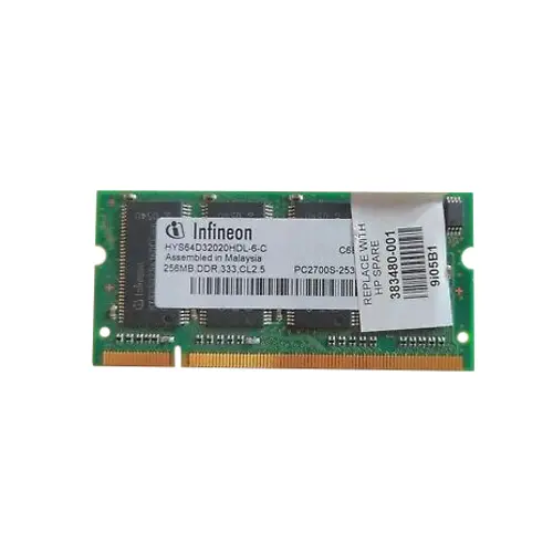 383480-001 HP 256MB DDR-333MHz PC2700 Non-ECC Unbuffered