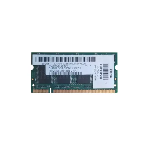 383481-001 - HP 512MB DDR-333MHz PC2700 non-ECC Unbuffered CL2 200-Pi…