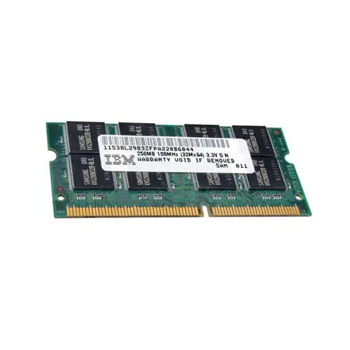 38L2983 - IBM 256MB 133MHz PC133 non-ECC Unbuffered CL3 144-Pin SoDim…