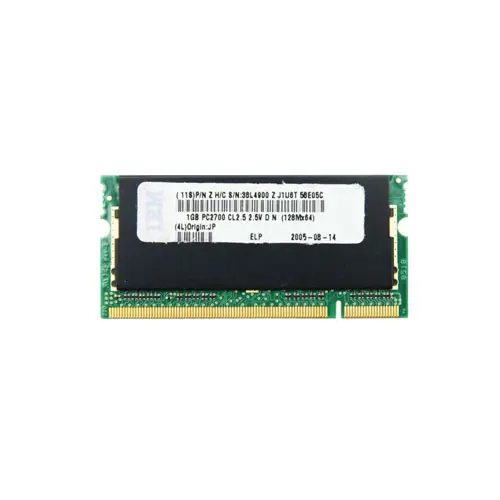 38L4900 - IBM 1GB DDR-333MHz PC2700 CL2.5 200-Pin Sodimm Memory Module