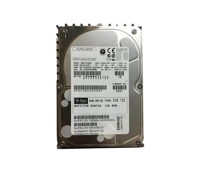 390-0157 - Sun 73GB 10000RPM Ultra-320 SCSI LVD Hot-Pluggable 80-Pin …