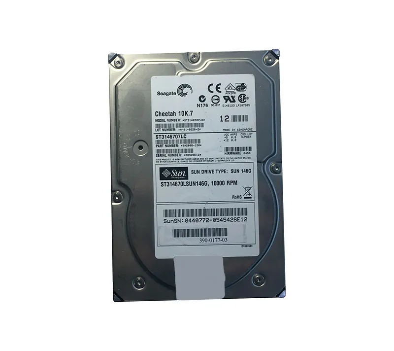 390-0177 - Sun 146GB 10000RPM Ultra-320 SCSI LVD Hot-Pluggable 80-Pin…