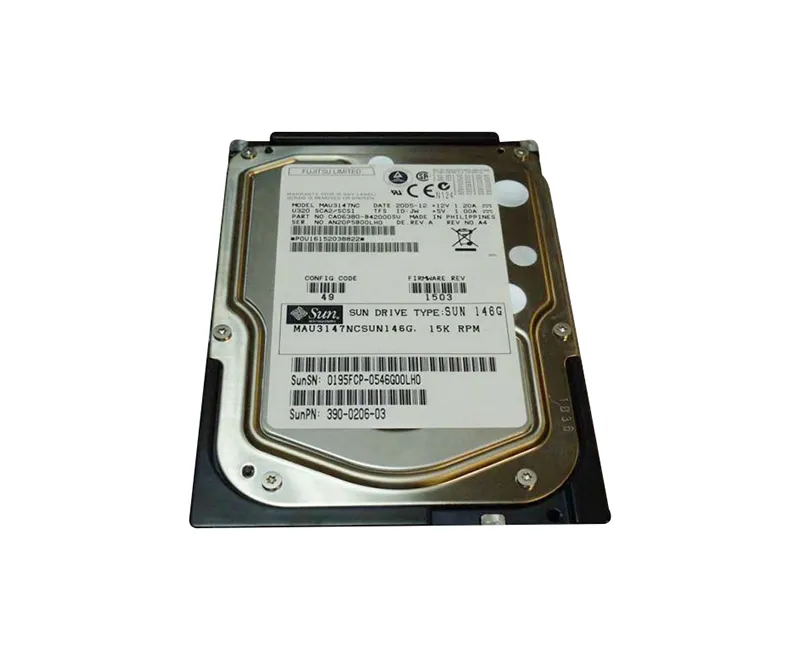 390-0206-01 - Sun 146GB 15000RPM Ultra-320 SCSI LVD Hot-Pluggable 80-…