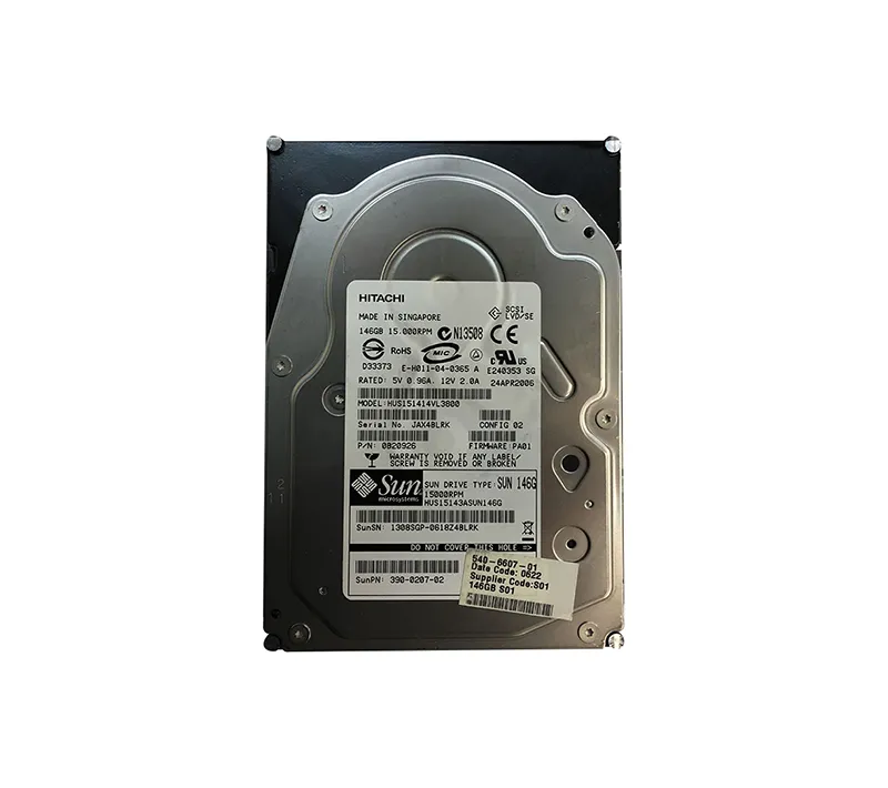 390-0207 - Sun 146GB 15000RPM Ultra-320 SCSI LVD Hot-Pluggable 80-Pin…
