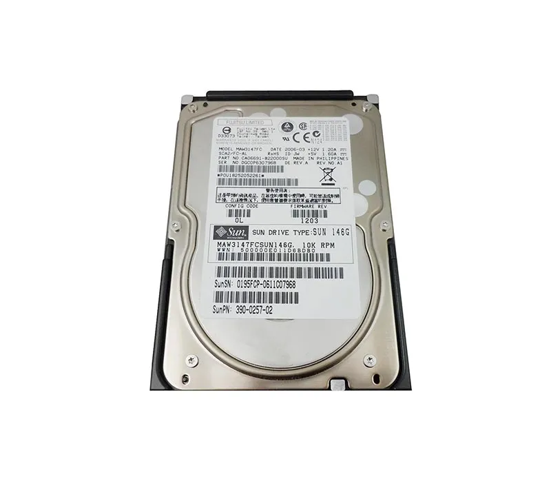 390-0257-03 - Sun 146GB 10000RPM Fibre Channel 2GB/s Hot-Pluggable 3.…