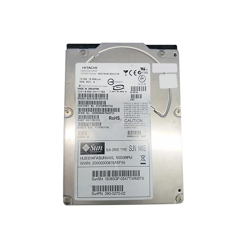 390-0270 - Sun 146GB 10000RPM Fibre Channel 2GB/s Hot-Pluggable 3.5-i…