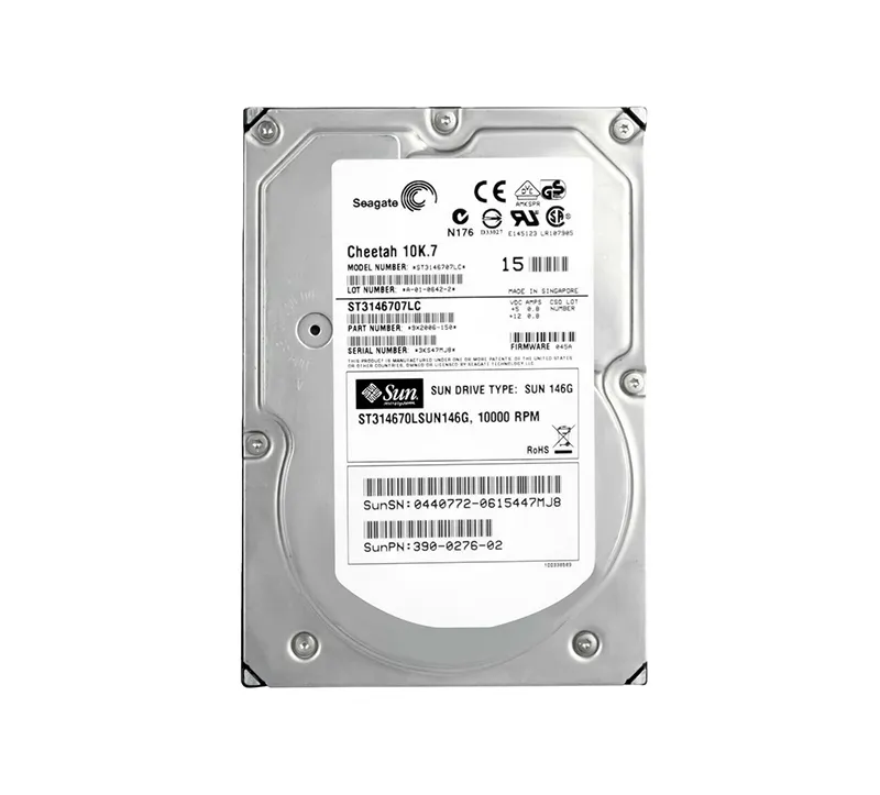 390-0276-02 - Sun 146GB 10000RPM Ultra-320 SCSI LVD Hot-Pluggable 80-…