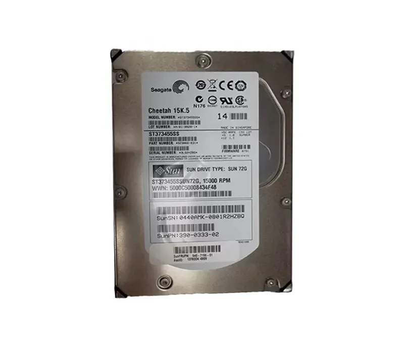 390-0333-02 - Sun 73GB 15000RPM SAS 3Gb/s Hot-Swappable 3.5-inch Hard…