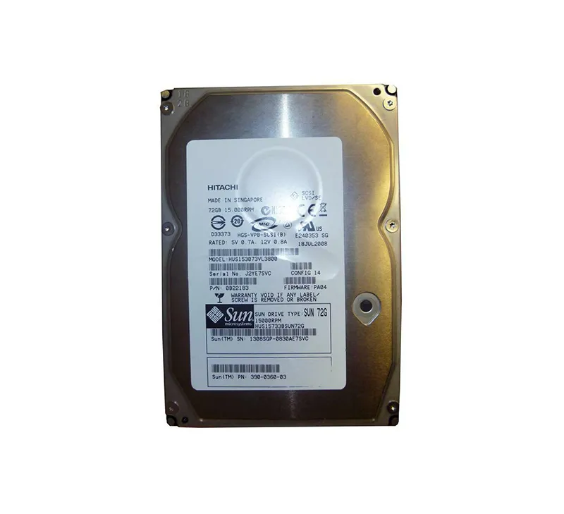 390-0360-03 - Sun 73GB 15000RPM Ultra-320 SCSI LVD Hot-Pluggable 80-P…