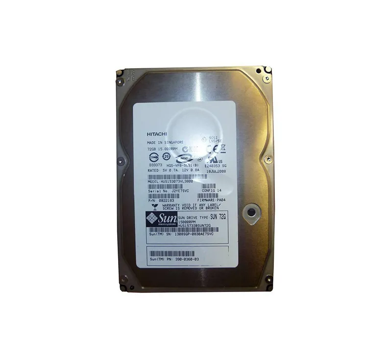 390-0360 - Sun 73GB 15000RPM Ultra-320 SCSI LVD Hot-Pluggable 80-Pin …