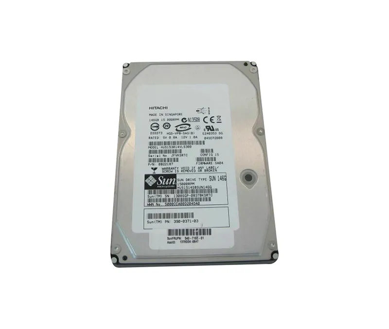 390-0371 - Sun 146GB 15000RPM SAS 3GB/s Hot-Pluggable 3.5-inch Hard D…