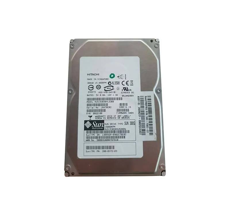 390-0372-02 - Sun 300GB 15000RPM SAS 3Gb/s 3.5-inch Hard Drive