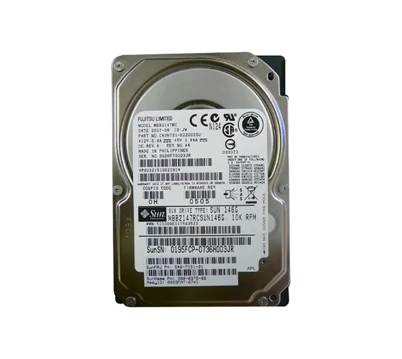 390-0375 - Sun 146GB 10000RPM SAS 3GB/s Hot-Pluggable 2.5-inch Hard D…