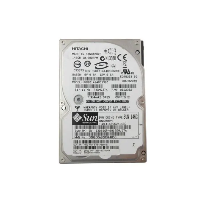 390-0377 - Sun 146GB 10000RPM SAS 3GB/s Hot-Pluggable 2.5-inch Hard D…