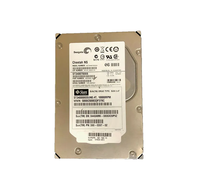 390-0397-02 - Sun 400GB 10000RPM SAS 3Gb/s 3.5-inch Hard Drive