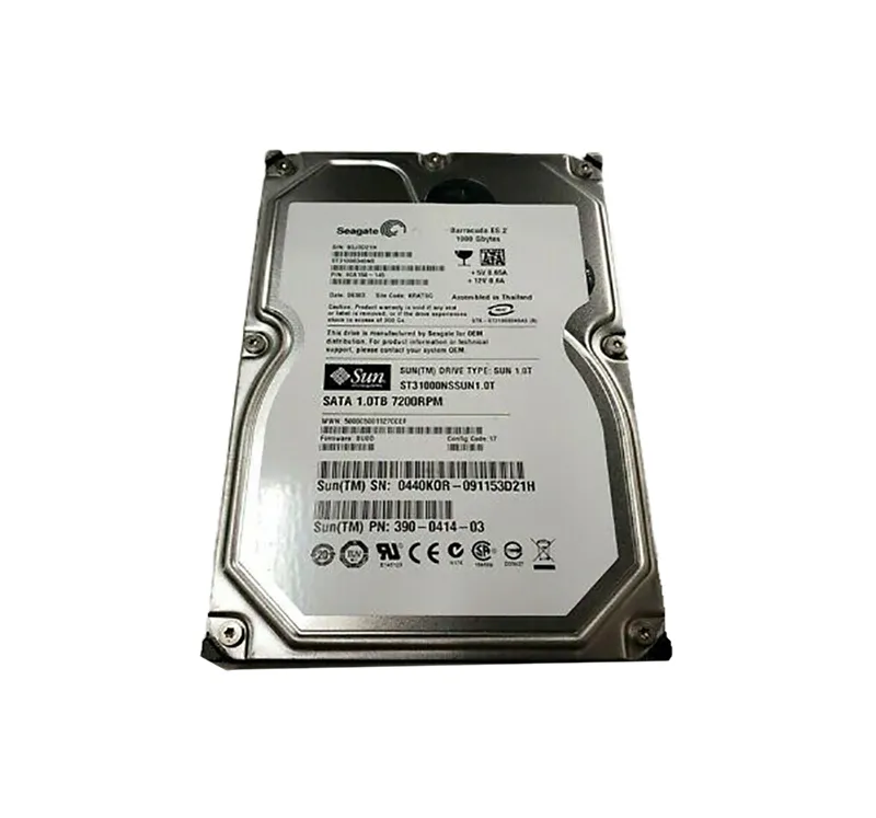 390-0414-03 - Sun 1TB 7200RPM SATA 3GB/s 32MB Cache 3.5-inch Hard Dri…