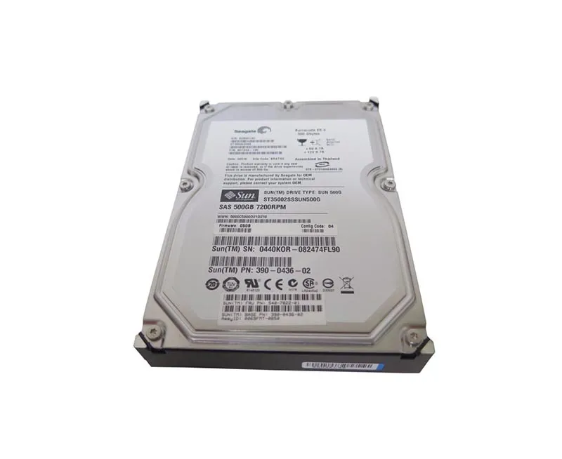 390-0436 - Sun 500GB 7200RPM SAS 3GB/s 3.5-inch Hard Drive (Clean Pul…