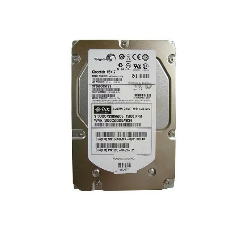 390-0463 - Sun 600GB 15000RPM SAS 6Gb/s Hot-Pluggable 16MB Cache 3.5-…