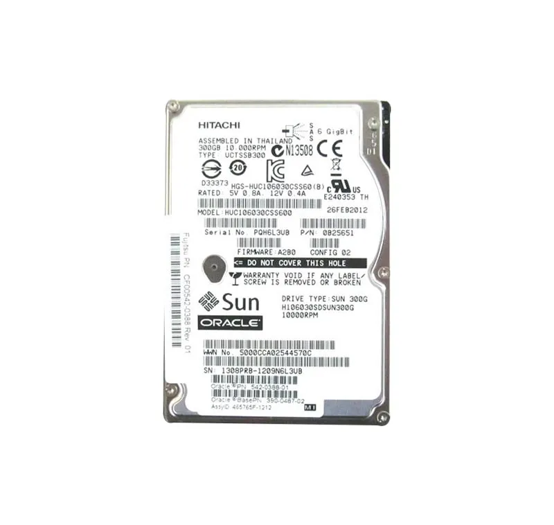 390-0487 - Sun 300GB 10000RPM 2.5-inch SAS 6GB/s 16MB Cache Hot-Plugg…