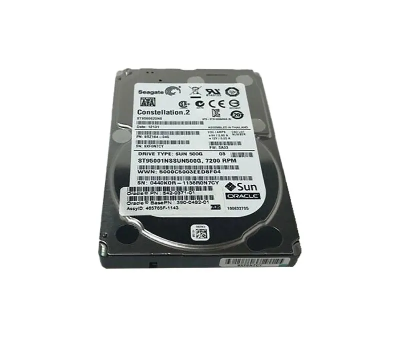 390-0492-01 - Sun 500GB 7200RPM SATA 6Gb/s 64MB Cache 2.5-inch Hard D…