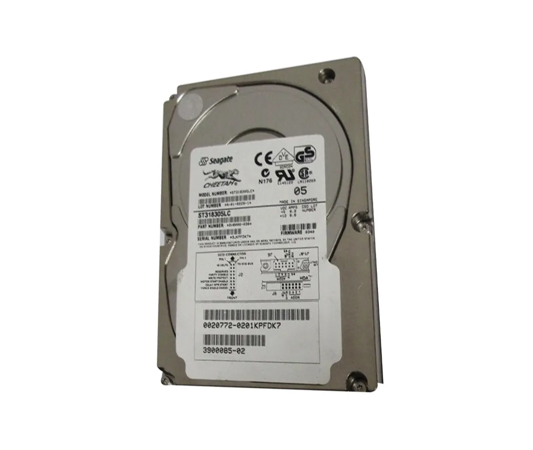 3900085-02 - Sun 18.2GB 10000RPM Ultra-160 SCSI 80-Pin 4MB Cache 3.5-…