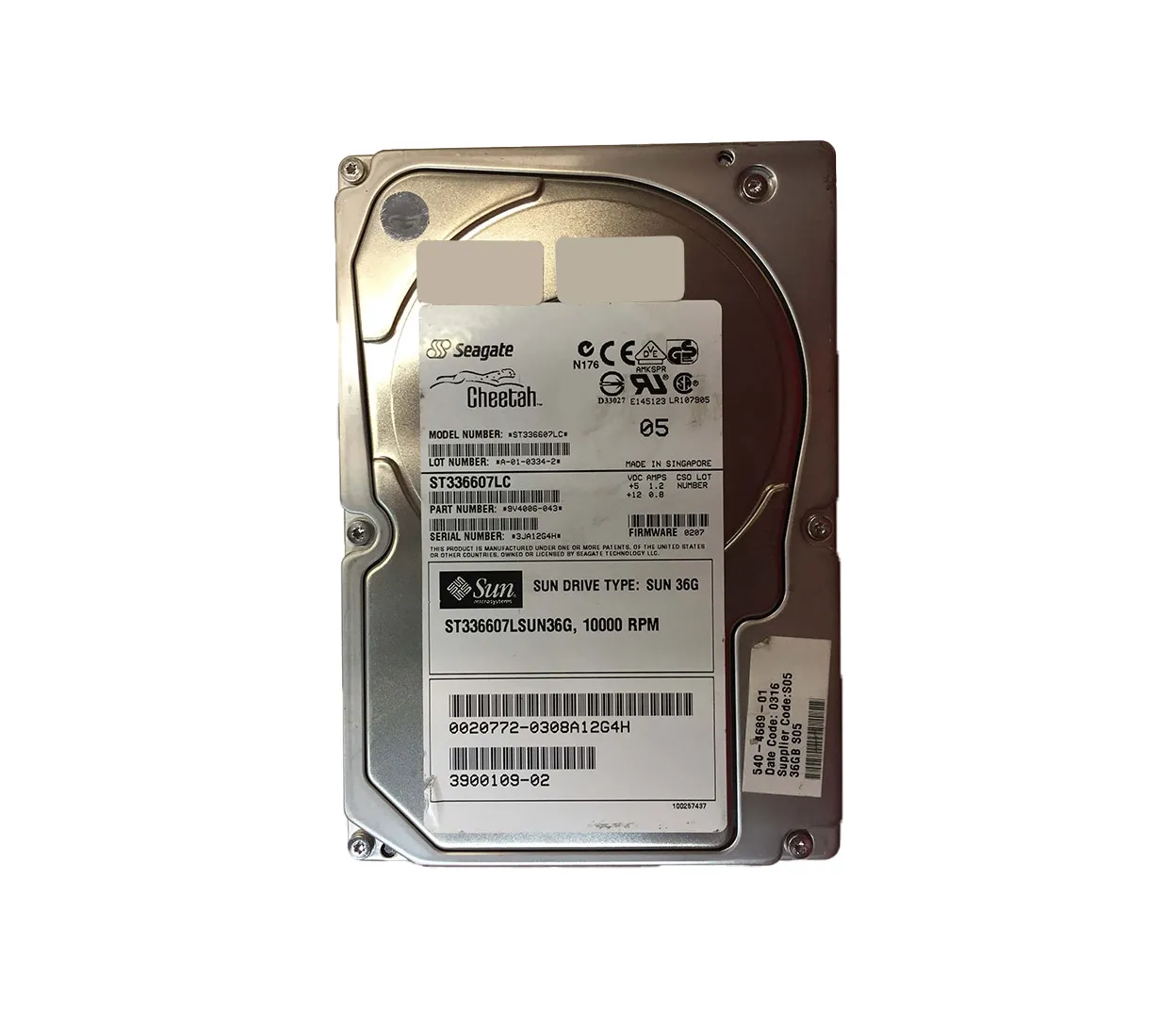 3900109 - Sun 36.4GB 10000RPM Ultra-320 SCSI LVD Hot-Pluggable 80-Pin…