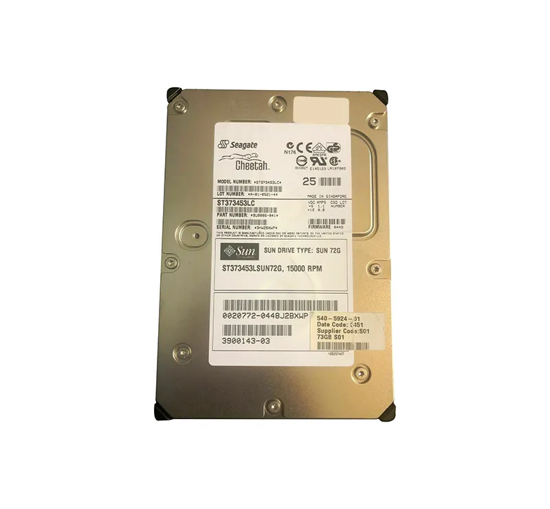 3900143 - Sun 73GB 15000RPM Ultra-320 SCSI LVD Hot-Pluggable 80-Pin 3…