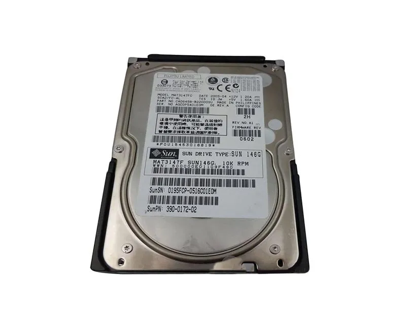3900172 - Sun 146GB 10000RPM Fibre Channel 2GB/s Hot-Pluggable 3.5-in…