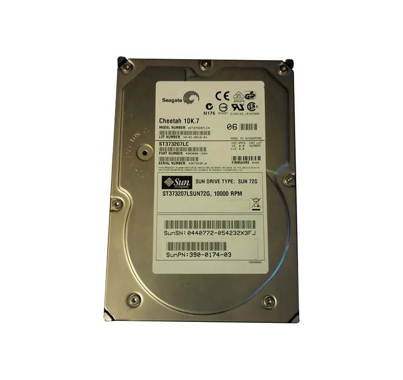 3900174-02 - Sun 73GB 10000RPM Ultra-320 SCSI LVD Hot-Pluggable 80-Pi…