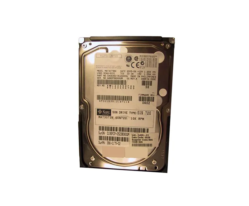3900175-01 - Sun 73GB 10000RPM Ultra-320 SCSI LVD Hot-Pluggable 80-Pi…