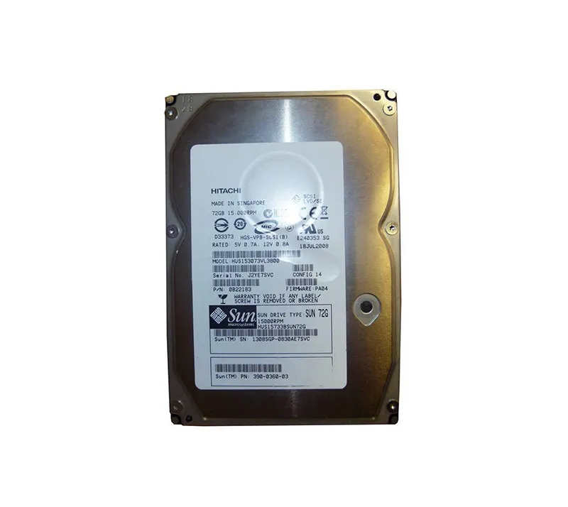 3900360-02 - Sun 73GB 15000RPM Ultra-320 SCSI LVD Hot-Pluggable 80-Pi…