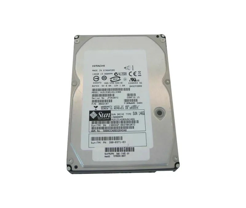3900371-01 - Sun 146GB 15000RPM SAS 3GB/s Hot-Pluggable 3.5-inch Hard…