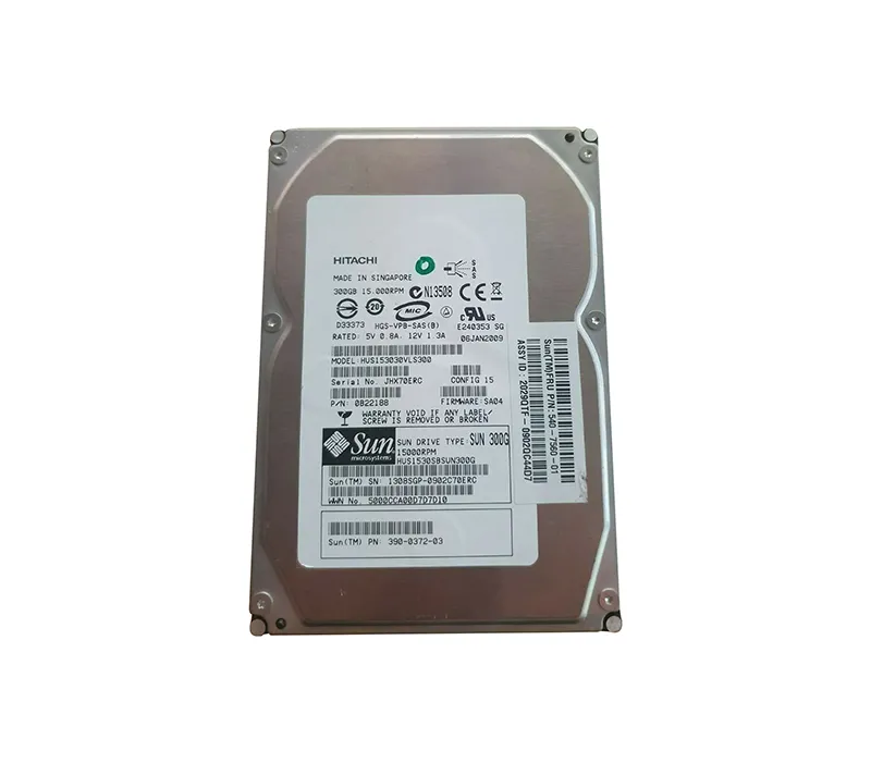3900372-02 - Sun 300GB 15000RPM SAS 3GB/s Hot-Pluggable 16MB Cache 3.…