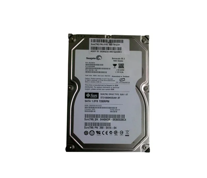 3900414-02 - Sun 1TB 7200RPM SATA 3GB/s 32MB Cache 3.5-inch Hard Drive
