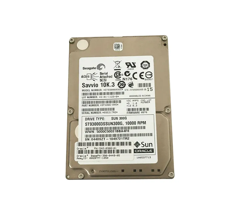 3900449-01 - Sun 300GB 10000RPM SAS 6GB/s Hot-Pluggable 16MB Cache 2.…