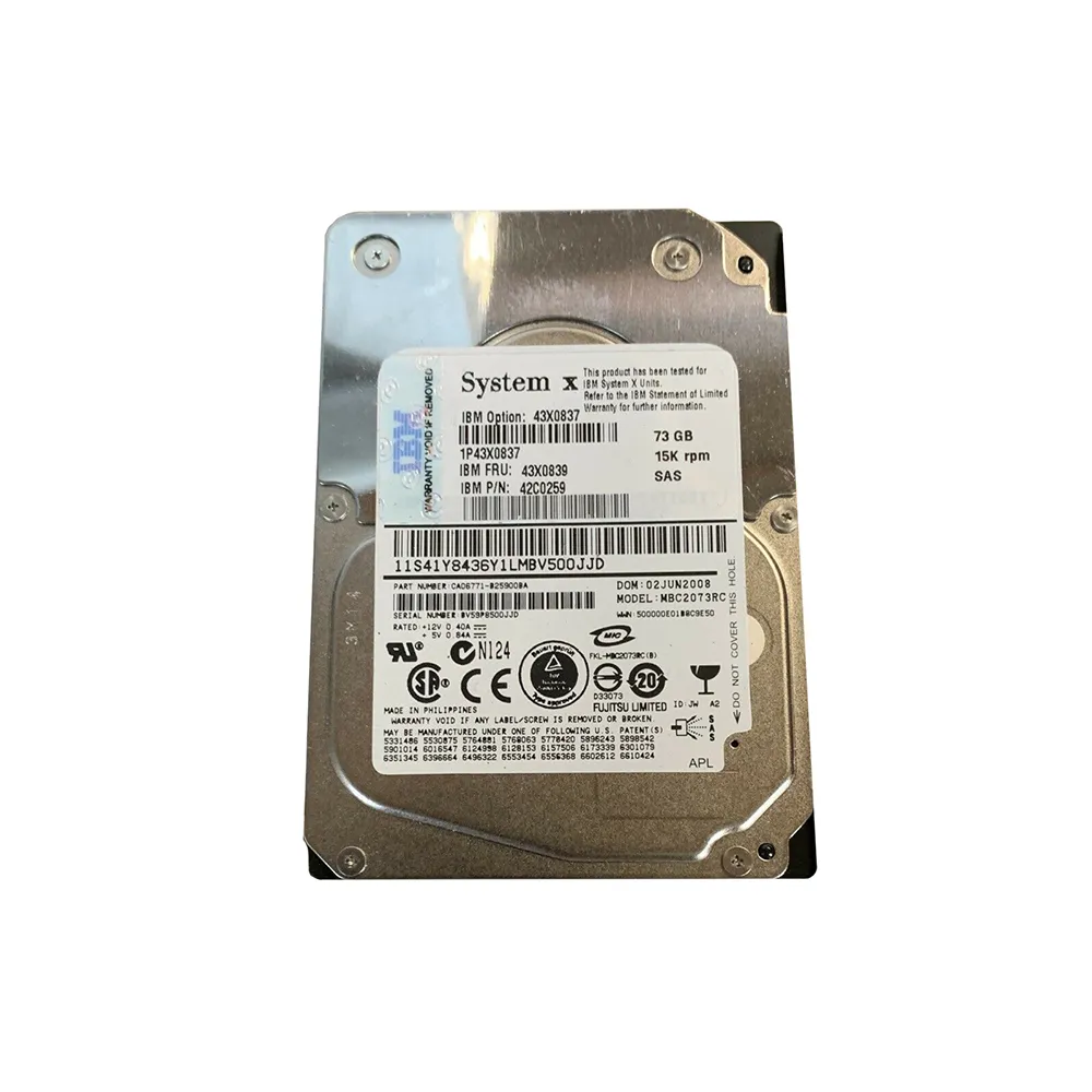 73 GB SAS FUJITSU MBC2073RC 15K 2.5" Disco Rigido Interno NUOVO - Foto 5