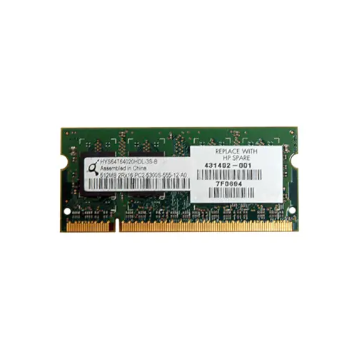 431402-001 - HP 512MB DDR2-667MHz PC2-5300 non-ECC Unbuffered CL5 200…