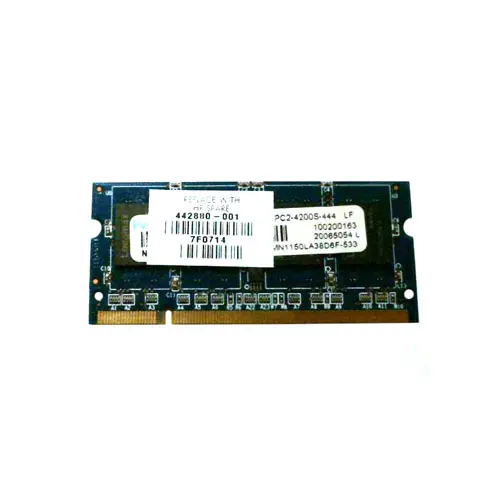 442880-001 - HP 512MB DDR2-667MHz PC2-5300 non-ECC Unbuffered CL5 200…