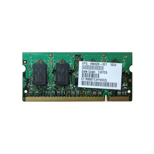 446429-001 - HP 1GB DDR2-667MHz PC2-5300 non-ECC Unbuffered CL5 200-P…
