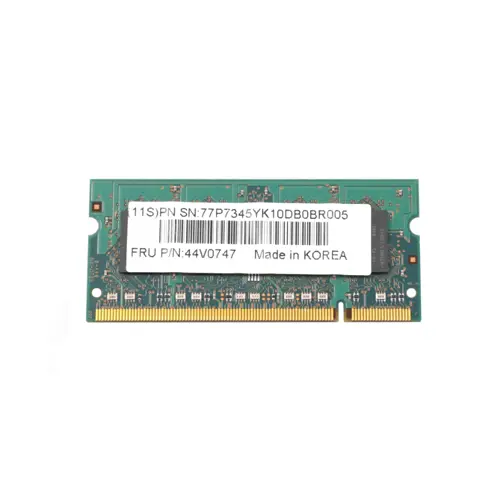44V0747 - IBM 1GB DDR2-667MHz PC2-5300 non-ECC Unbuffered CL5 200-Pin…