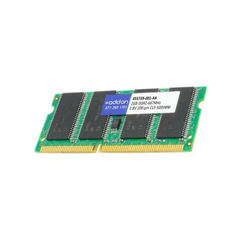 455739-001 - HP 2GB DDR2-667MHz PC2-5300 non-ECC Unbuffered CL5 200-P…