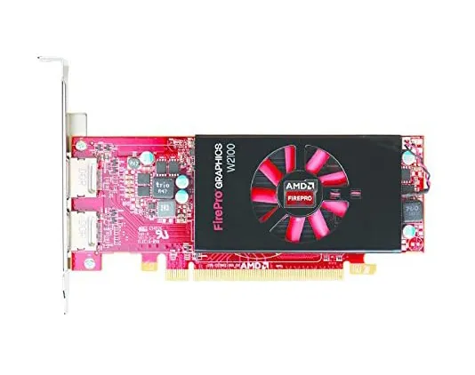 490-BCJF - Dell AMD FirePro W2100 2GB GDDR3 DisplayPort DVI-I Video G…