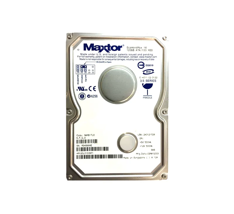 4R120L0 - Maxtor DiamondMax 16 120GB 5400RPM ATA-133 2MB Cache 3.5-in…
