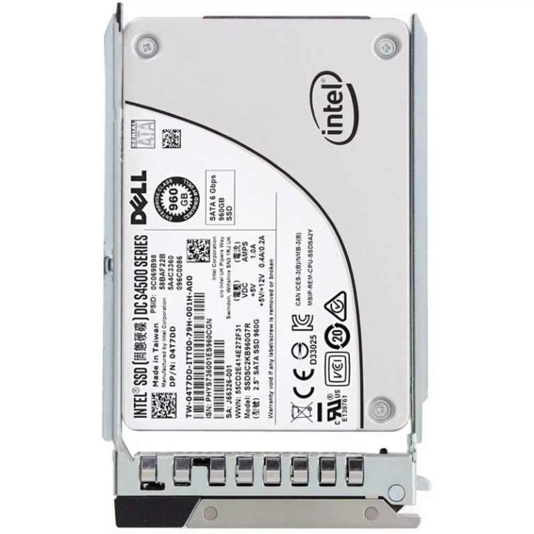 4T7DD - Dell 960GB TLC SATA 6Gb/s Read-Intensive Hot-Swappable 2.5-in…