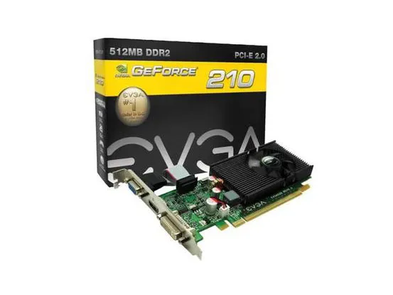 512-P3-1215-KR - EVGA GeForce 210 512MB DDR3 64-Bit HDCP Ready PCI Ex…