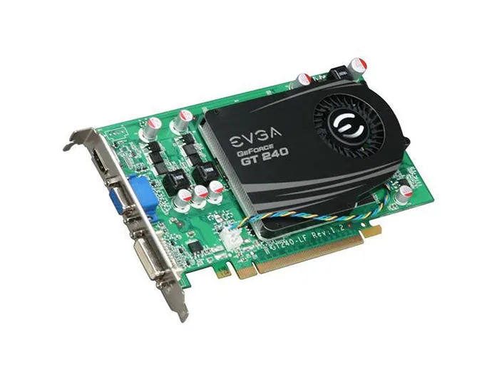 512-P3-1240-KR - EVGA GeForce GT 240 512MB DDR5 DVI/ HDMI Video Graph…