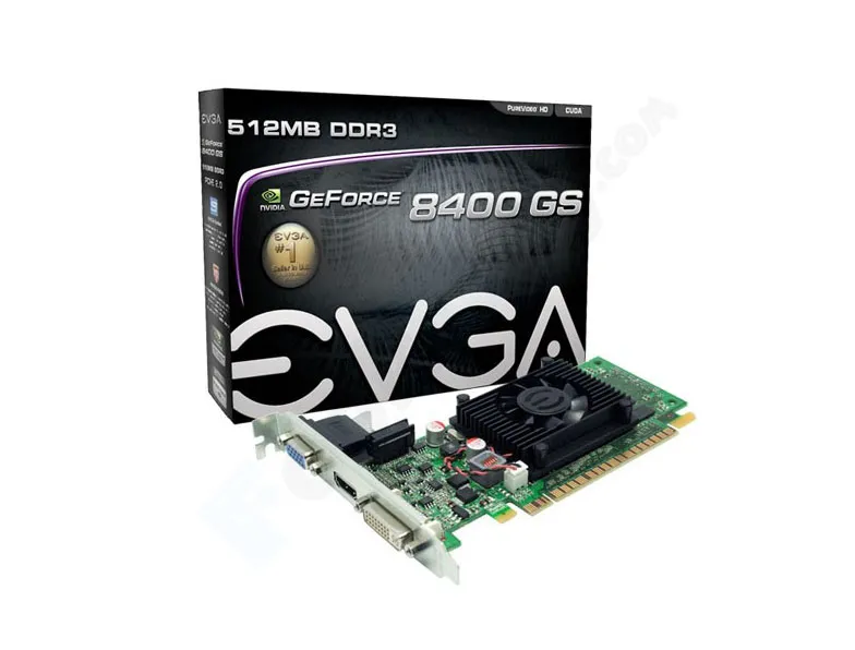 512-P3-N725-KR - EVGA GeForce 8400 GS 512MB DDR2 64-Bit HDCP Ready PC…